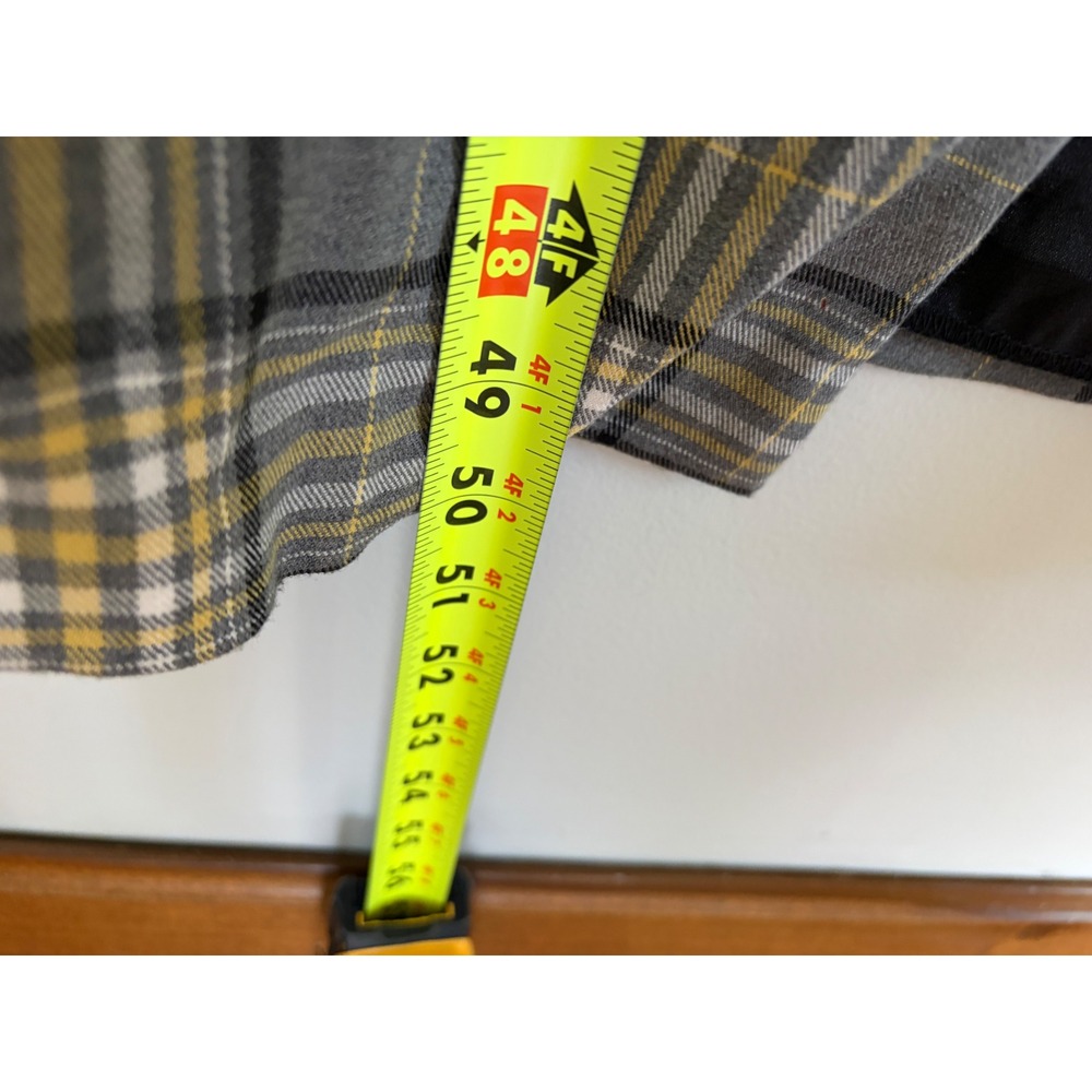 Plaid Long Open Sleeveless Vest Blazer Maxi L/XL - Picture 10 of 10